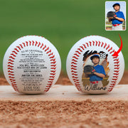 To My GrandSon You Will Never Lose Baseball Ball, Personalized Engraved Baseball, Gift For Mom Tu24