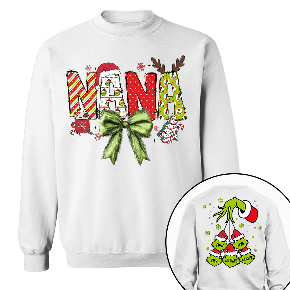 Personalized Mimi Christmas Sweatshirt, Christmas Gigi Grandma Gift Sweatshirt, Nana Mimi Christmas Shirt Tu20