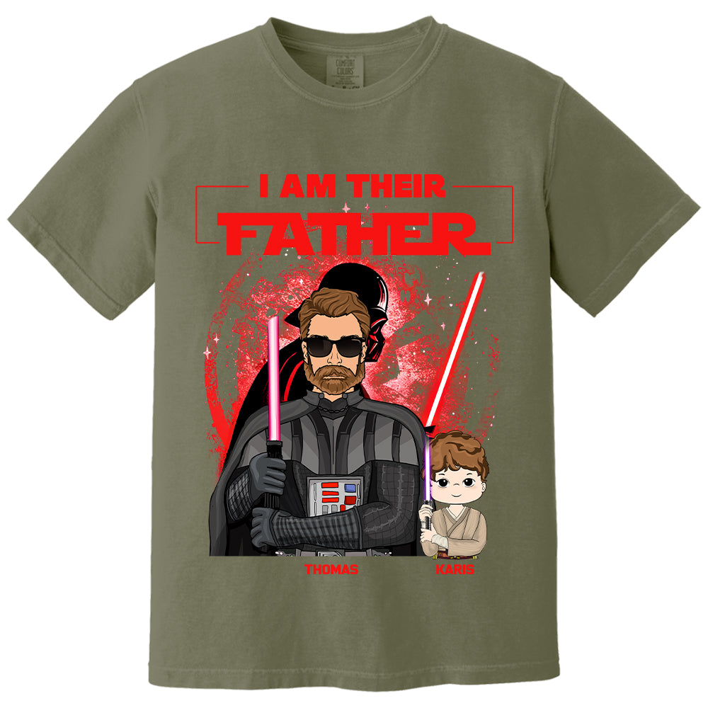 Retro I Am Their Father Custom Shirt For Dad - Father's Day Gift Tu20