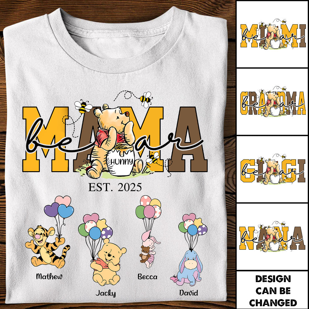 Mama Bear - Personalized Shirt Gift For Mom Tu24