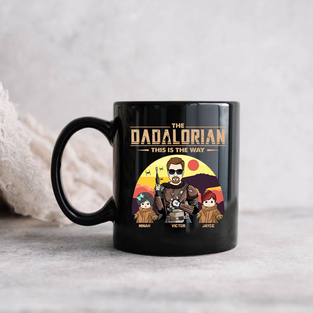 The Dadalorian Best Dad In The Galaxy - Custom Mug For Dad Mom