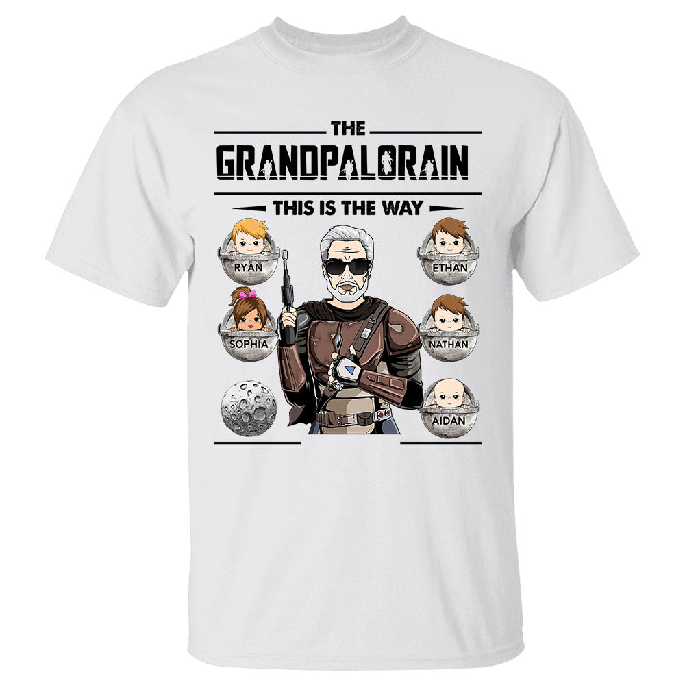 The Grandpalorian This Is The Way T-Shirt: Unique Father's Day Gift for Grandpa
