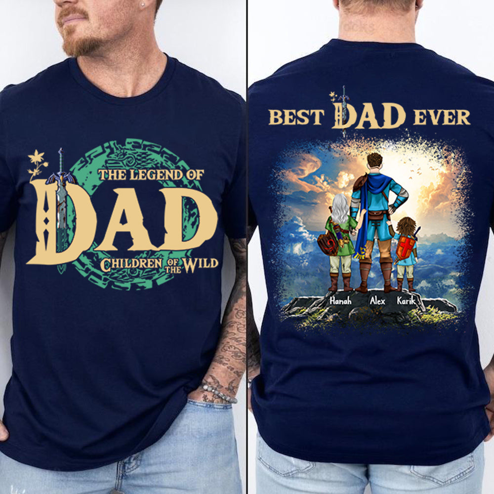 Personalized The Legend Of Dad Zelda Dad Shirt - Father's Day & Birthday Gift For Father