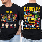 Super Dad Daddy You Are - Personalized Shirt Gift For Dad Vr2