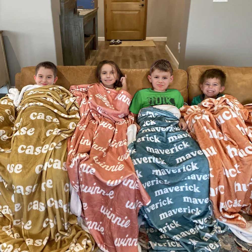Personalized Name Fleece Blanket For Gift Personalized Blankets With Name