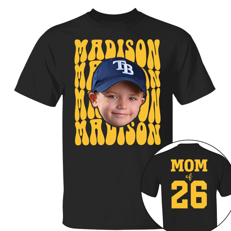 Custom Photo Baseball Game Day, Personalized Baseball Mom Shirt, Gift For Baseball Lover A2110 Pt99