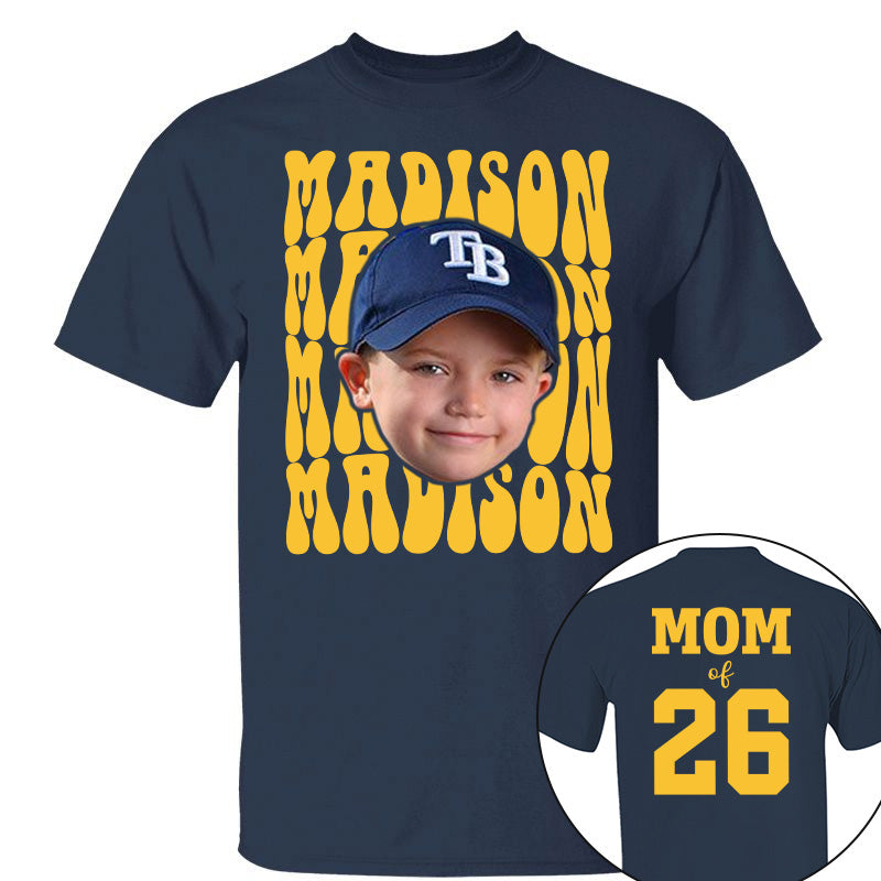 Custom Photo Baseball Game Day, Personalized Baseball Mom Shirt, Gift For Baseball Lover A2110 Pt99
