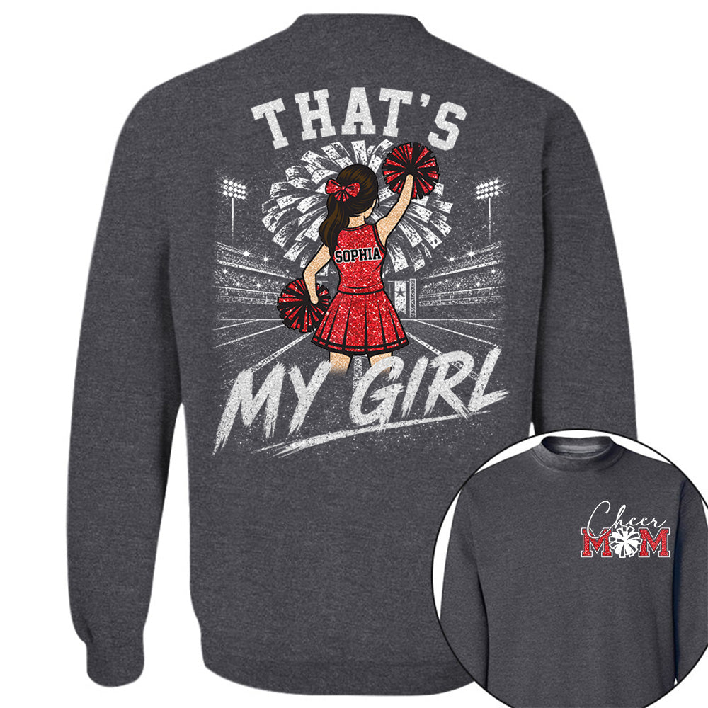 Personalized Cheer Mom Shirt, Custom Those Are My Boys T-Shirt, Team Name & Player Number Tee, Cheerleading Season Gift NA02 VH01