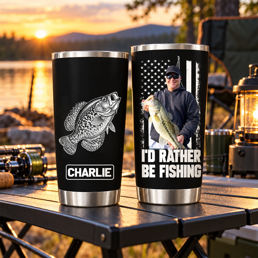 Custom Tumbler For Bass Fisherman, Fishing Gifts For Men, Dad, Grandpa, Fishing Lovers L0411 NV01 TL06