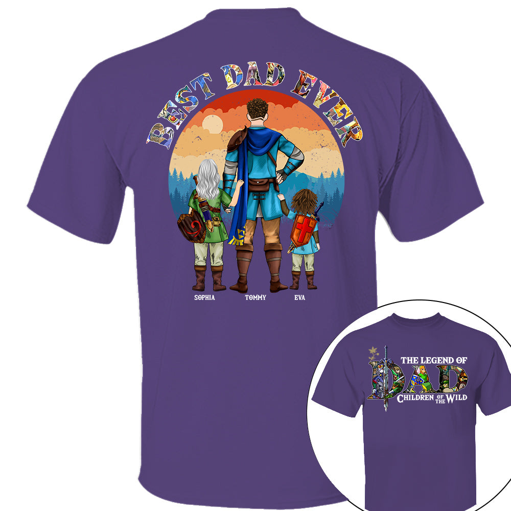 The Legend Of Dad Children Of The Wild, Best Dad Ever, Personalized Shirt, Gift For Father's Day T1807 Nh00