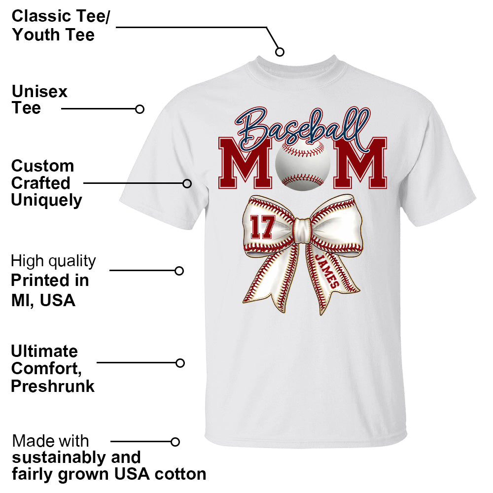 Personalized Baseball Shirt, Baseball Mom, Gift For Baseball Lover, A2110 Pt99