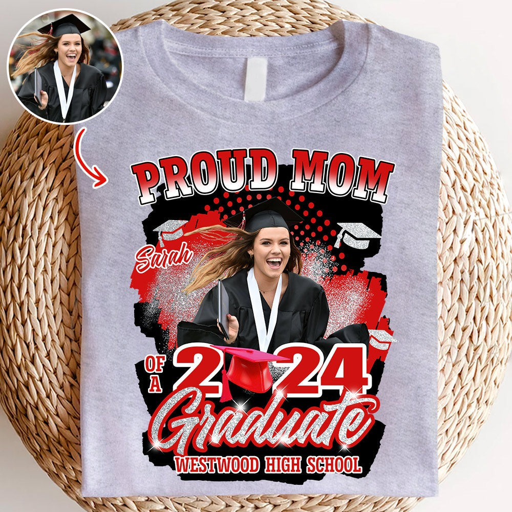 Personalized 2024 Graduate Shirt, Custom Photo For Family Member