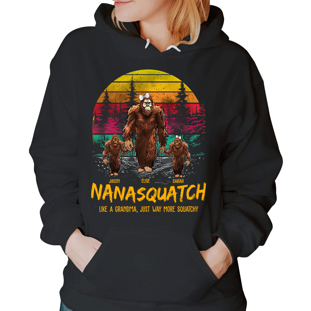 Nanasquatch, Like A Grandma, Just Way More Squatchy - Personalized Vintage Shirt Nh00