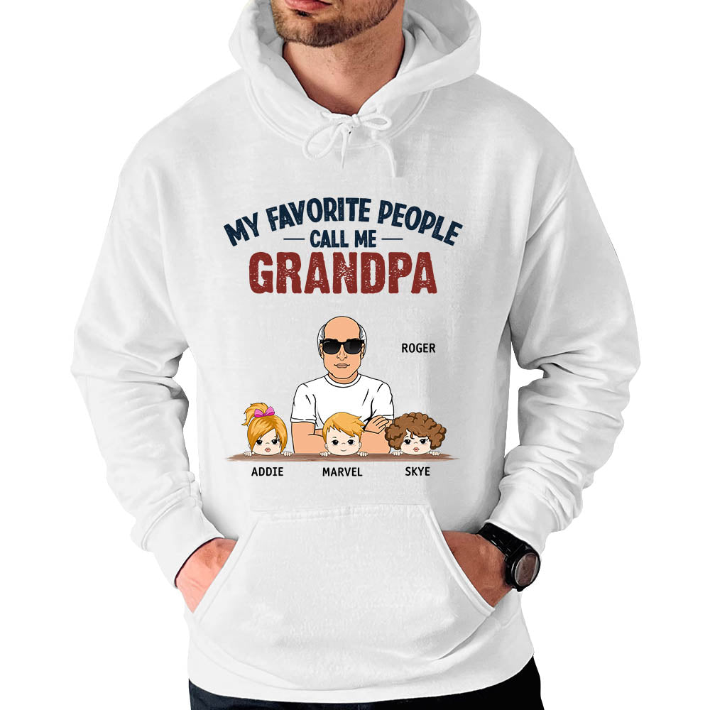 My Favorite People Call Me Grandpa Custom Shirt Gift For Papa