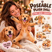 Personalized Golden Retriever Photo Pet Squishy Toy Poseable Plush Doll, Funny Gift For Dog Mom, Dad, Cat Lover T1807 Hv01 NT01