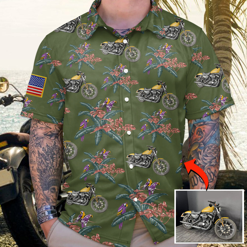This Is How I Roll - Personalized Upload Vechicle Photo Hawaiian Shirt For Biker Do99
