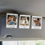 Custom Dad Photo Car Visor Clip, Fathers Day Gift For Dad, Drive Safe Daddy, Husband Gift Drive Safe Sun Visor Clip, Dad Car Accessories Pt99
