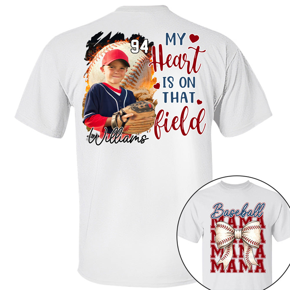 Baseball Mama Shirt, Personalized Baseball Shirt, Gift For Baseball Lover Tu24