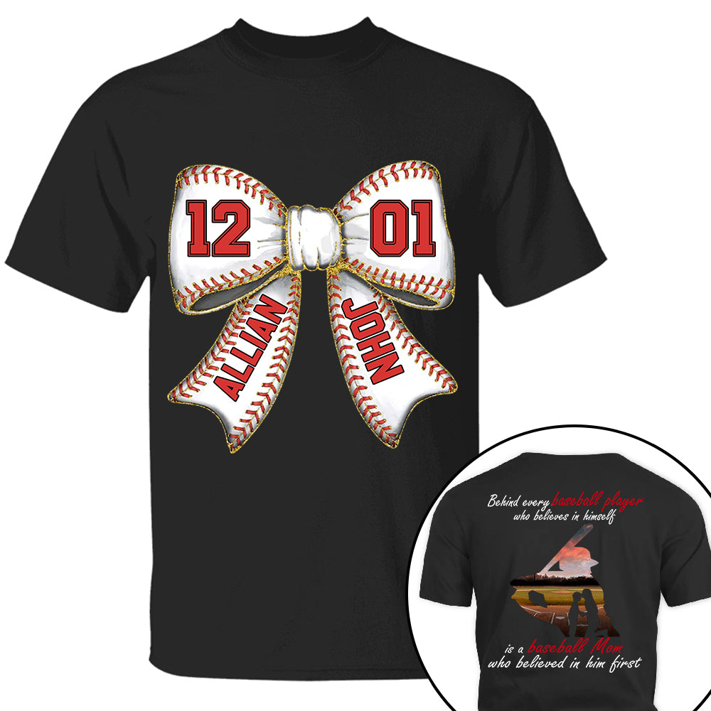 Baseball Mom Shirt, Personalized Baseball Shirt, Gift For Baseball Lover A2110 Vr2 Tm01