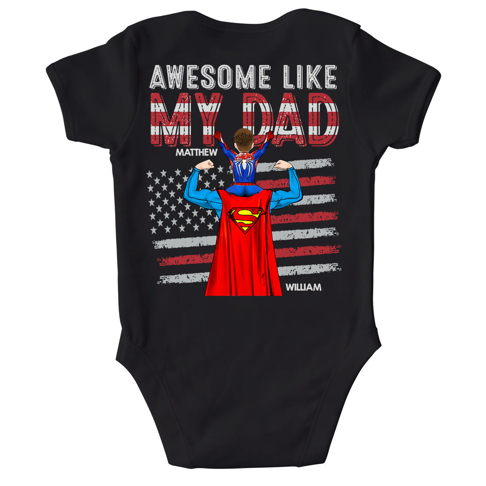 Awesome Like Mine, Personalized Matching Shirts For Dad And Children T1807 Do99