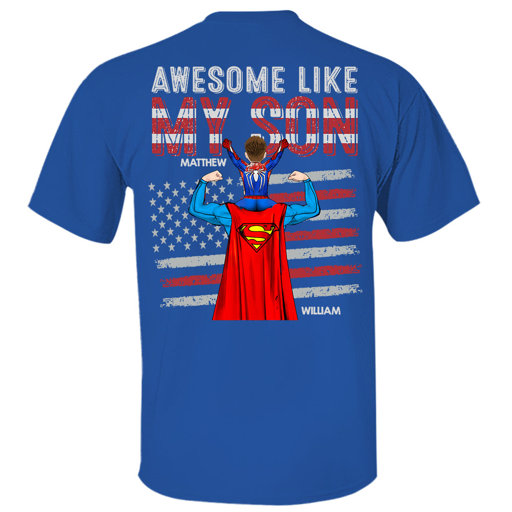 Awesome Like Mine, Personalized Matching Shirts For Dad And Children T1807 Do99
