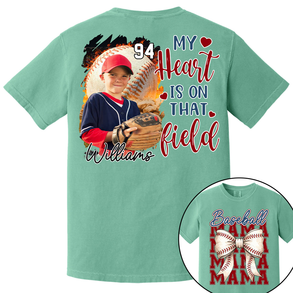 Baseball Mama Shirt, Personalized Baseball Shirt, Gift For Baseball Lover Tu24