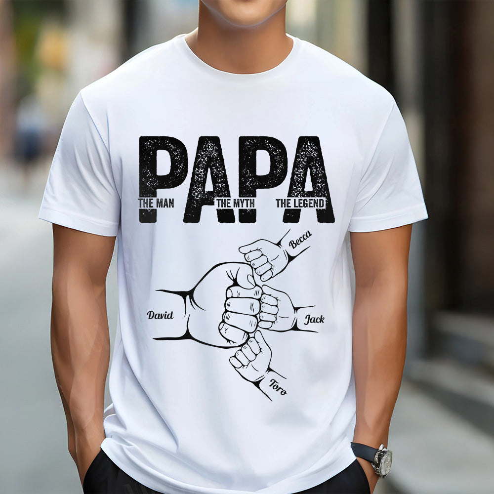 Dad The Man The Myth The Legend - Personalized Shirt Father's Day Tu20