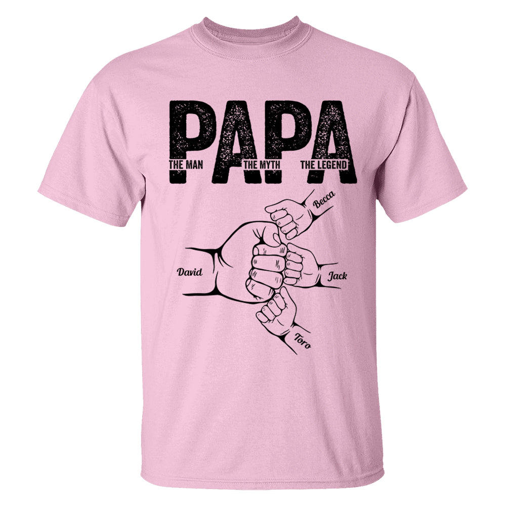 Dad The Man The Myth The Legend - Personalized Shirt Father's Day Tu20