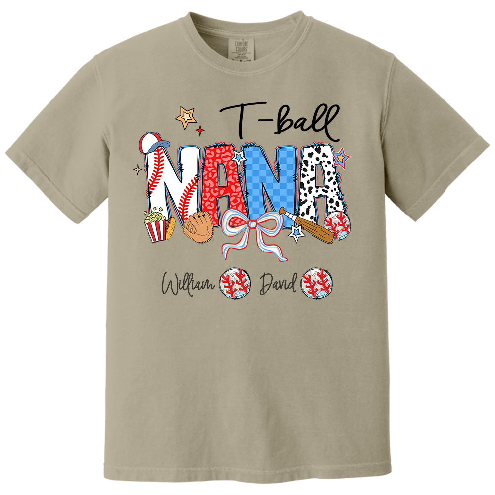 T-Ball Mama - Personalized Shirt Gift For Grandma