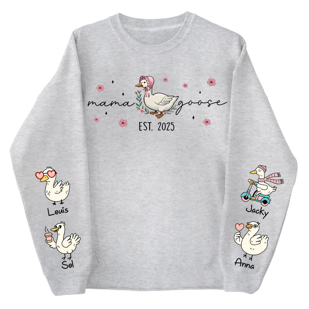 Mama Goose, Mama Silly Goose Shirt - Personalized Vintage Mama Goose Shirt Vr2 Tu24