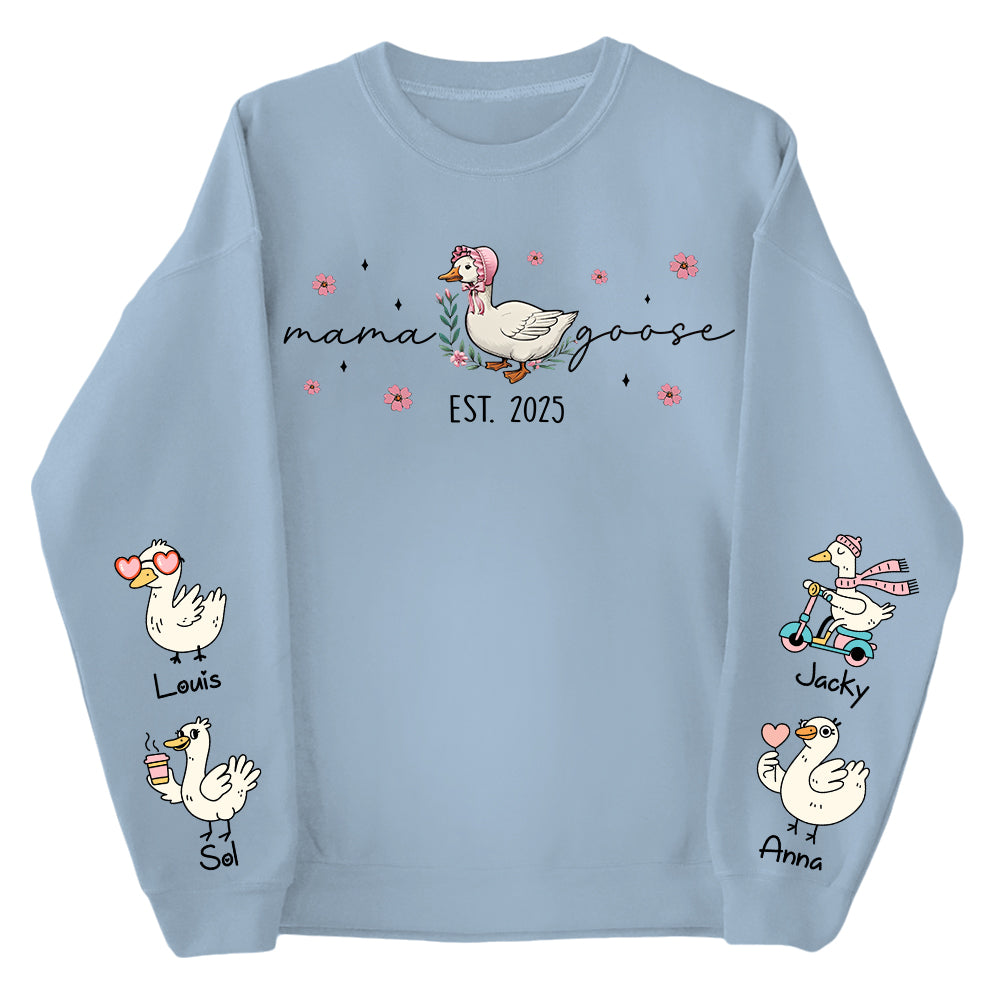 Mama Goose, Mama Silly Goose Shirt - Personalized Vintage Mama Goose Shirt Vr2 Tu24