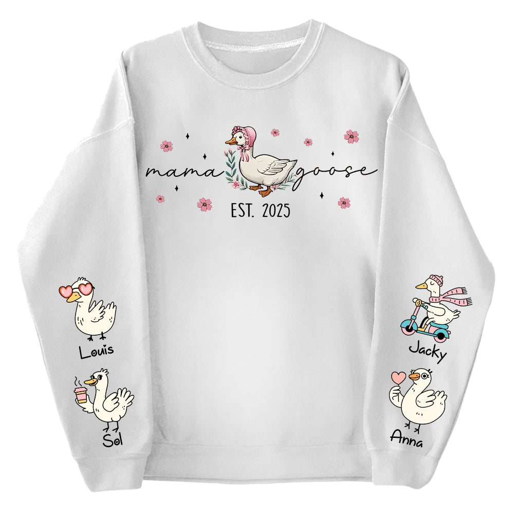 Mama Goose, Mama Silly Goose Shirt - Personalized Vintage Mama Goose Shirt Vr2 Tu24