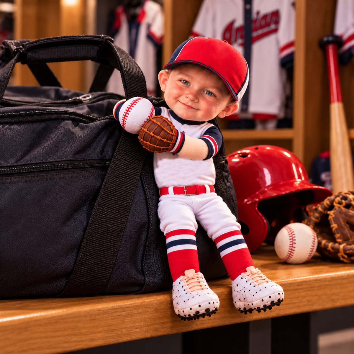 Personalized Baseball Squishy Toy Poseable Plush Doll, Funny Gift For Sport Lovers NA04 Pt99 NT01