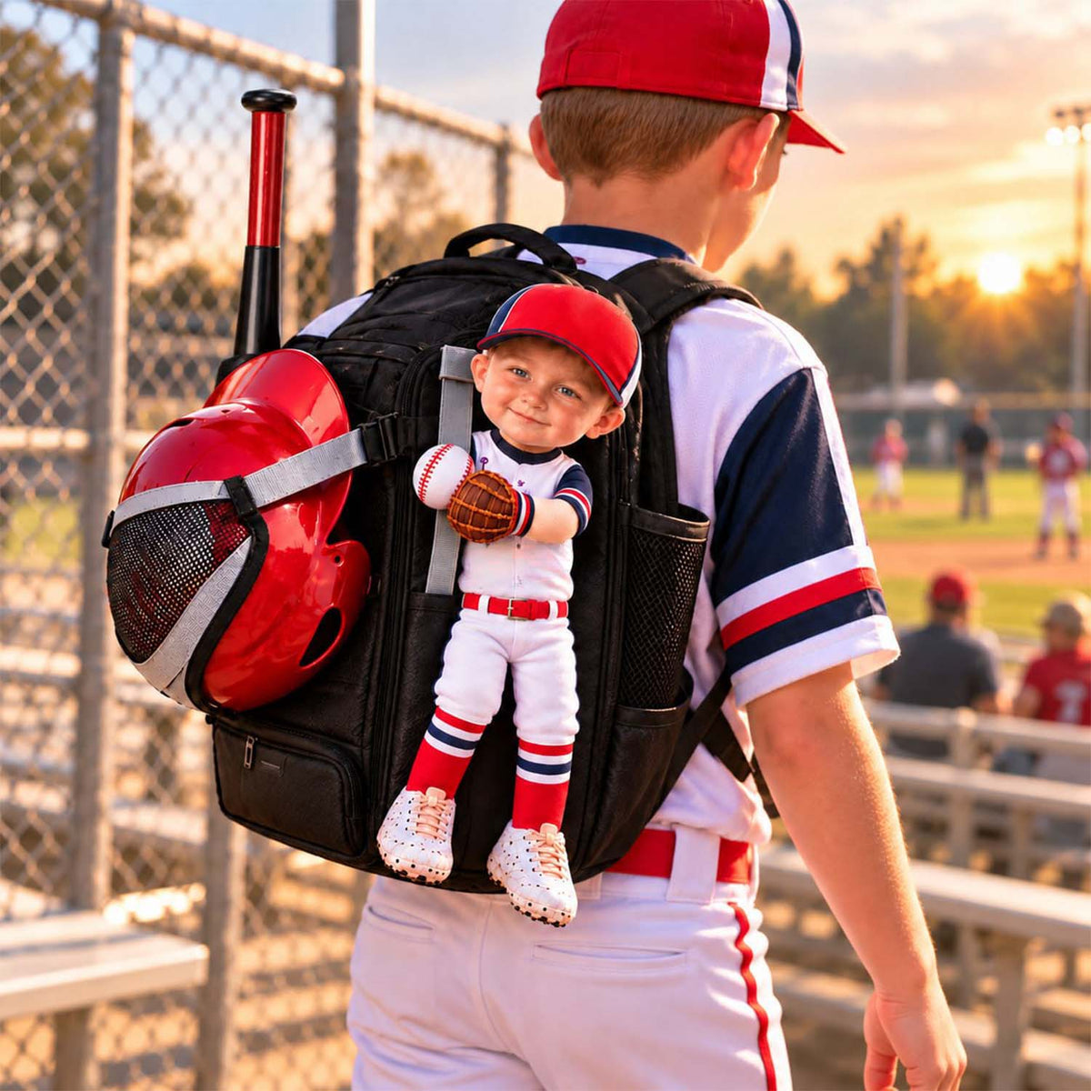 Personalized Baseball Squishy Toy Poseable Plush Doll, Funny Gift For Sport Lovers NA04 Pt99 NT01