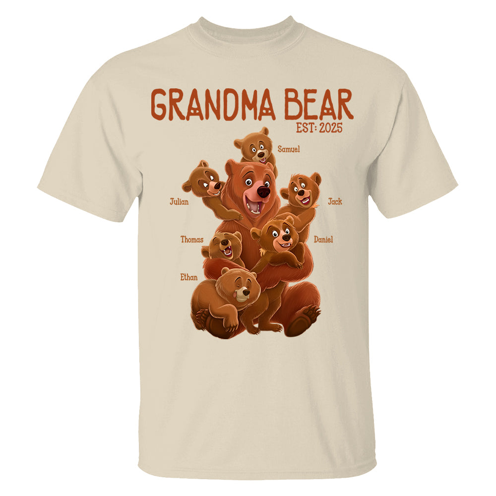Grandma Bear - Personalized Shirt For Grandma Vr2 Hv01