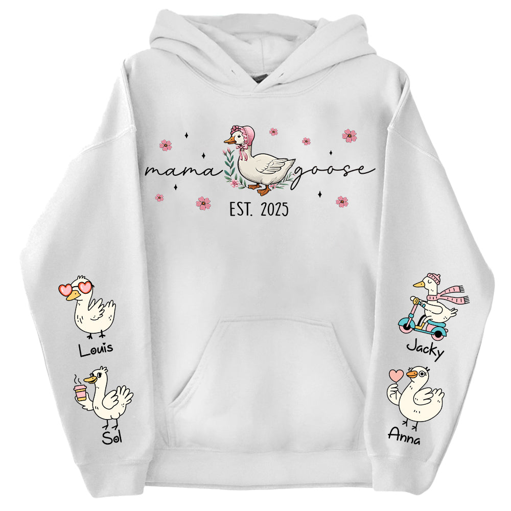 Mama Goose, Mama Silly Goose Shirt - Personalized Vintage Mama Goose Shirt Vr2 Tu24