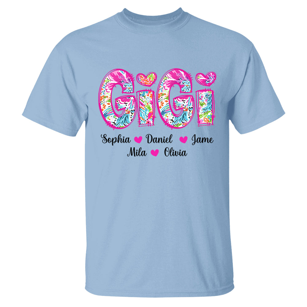 Personalized Grandma Shirt, Custom Nickname and Kid, Gift For Mother's Day T1807 Li29