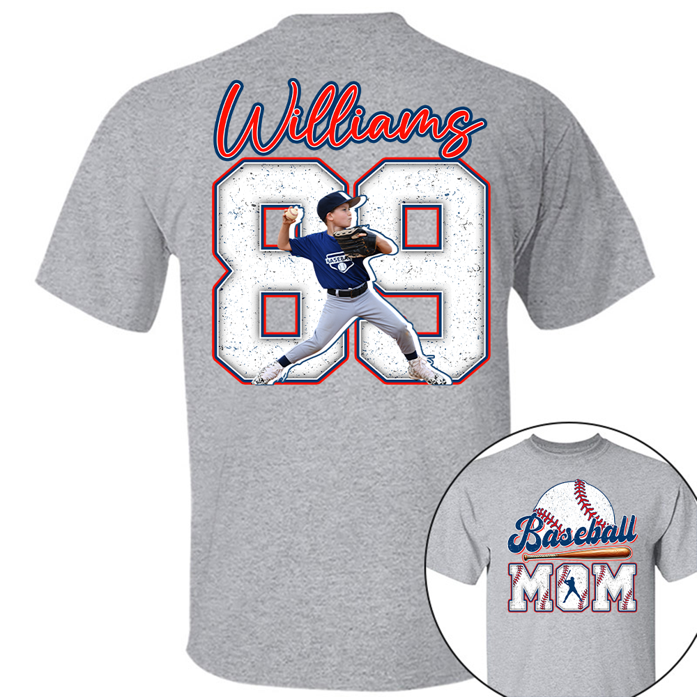 Personalized Baseball Shirt, Baseball Mom, Gift For Baseball Lover Tu24