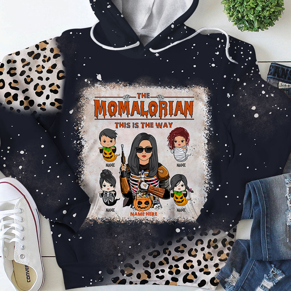 The Nanalorian This Is Way Grandkids With Halloween Ghost Costume Personalized All Over Print Shirts 3D Shirt Leopard Vr2 Nickname Can Be Changed