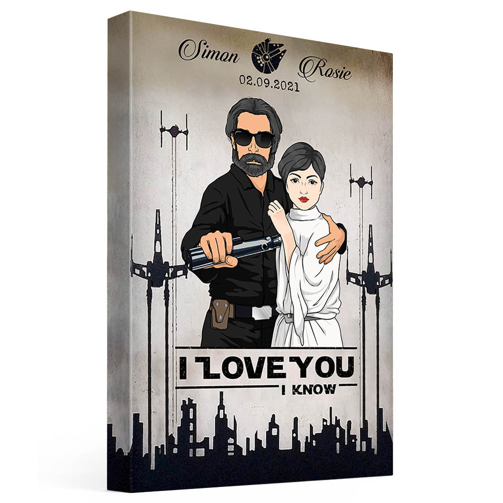 I Love You I Know Personalized Poster Canvas For Couple