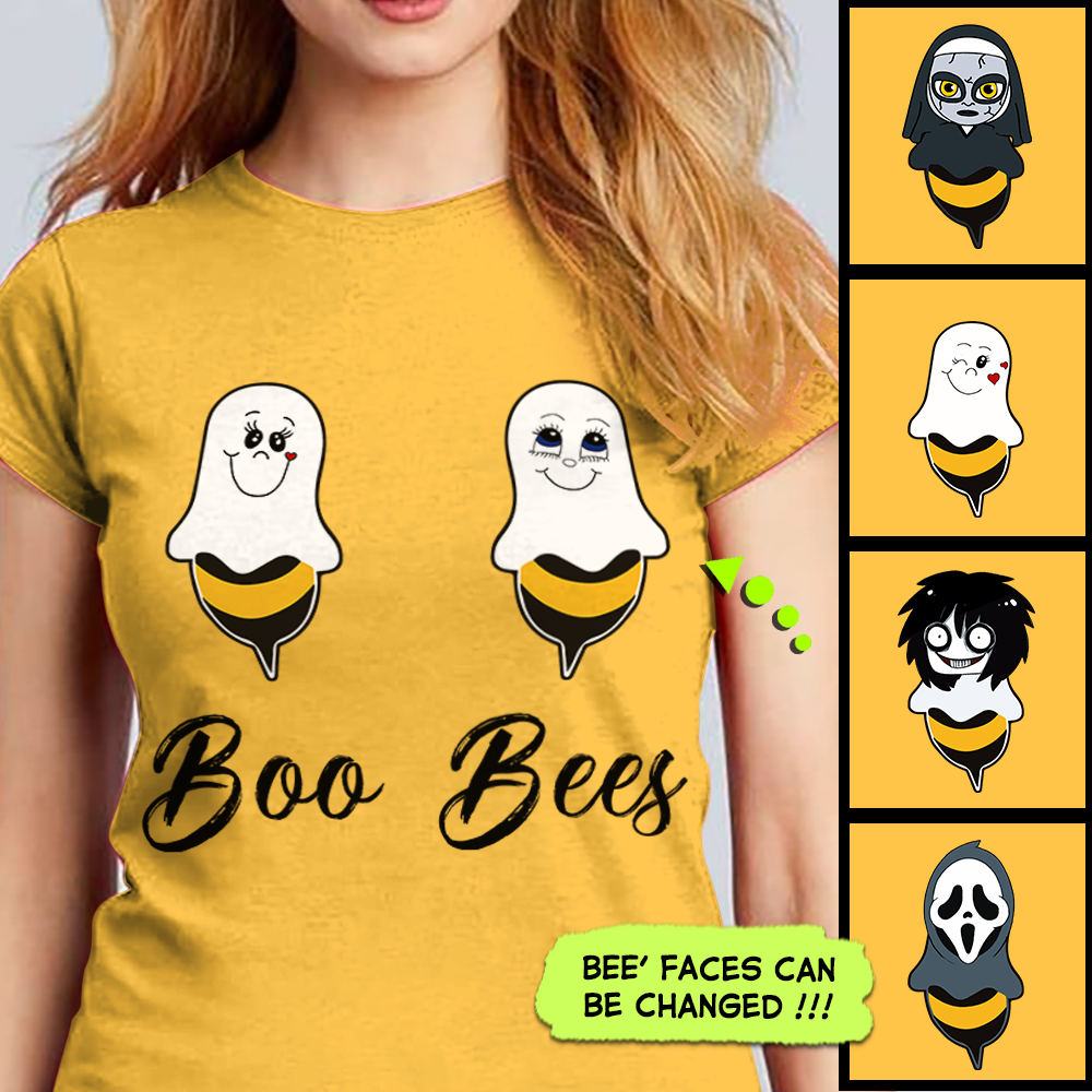 Boo Bees Halloween Personalized Face Shirts