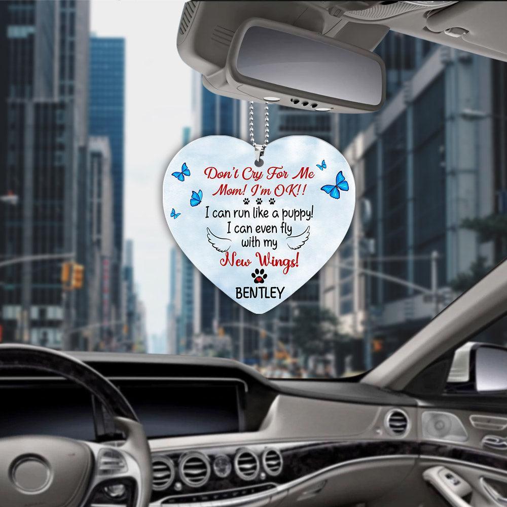 Don't Cry For Me, Personalized Car Ornament, Custom Photo & Name, Acrylic Ornament Two Sides Print