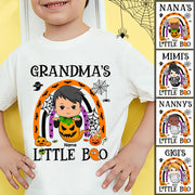 Grandma's Little Boo Halloween Personalized Shirt For Kid