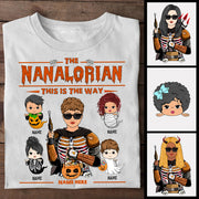 The Nanalorian This Is Way Grandkids With Halloween Ghost Costume Personalized Shirts, Nickname Can Be Change