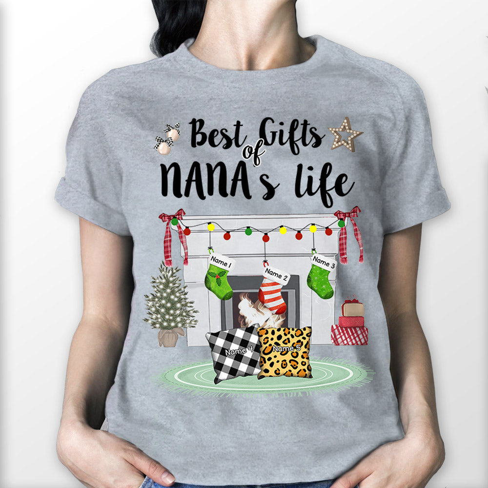 Best Gifts Of Nana's Life Socks And Pillow Christmas Personalized Shirts