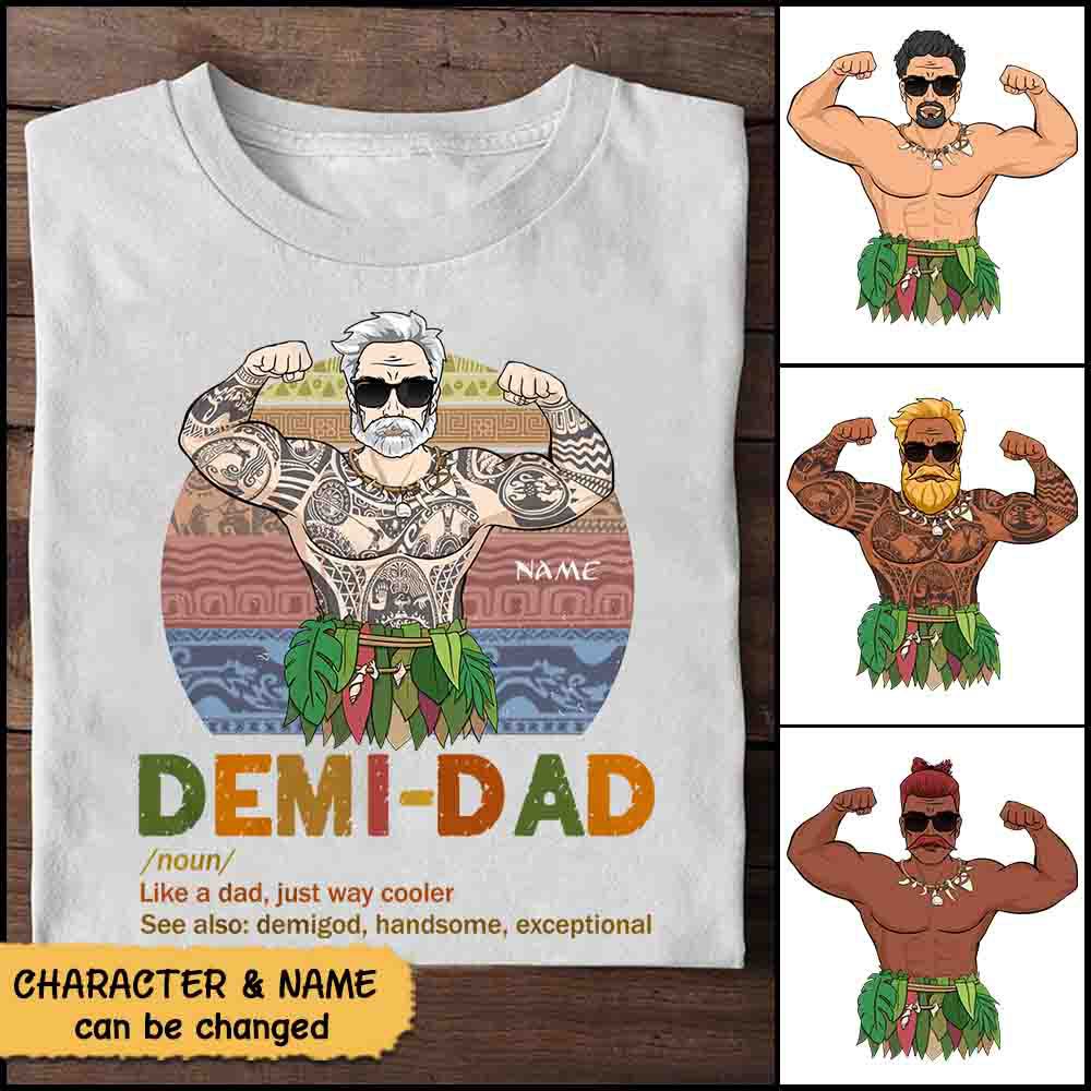 Demi Dad Definition Meaning Personalized Shirts