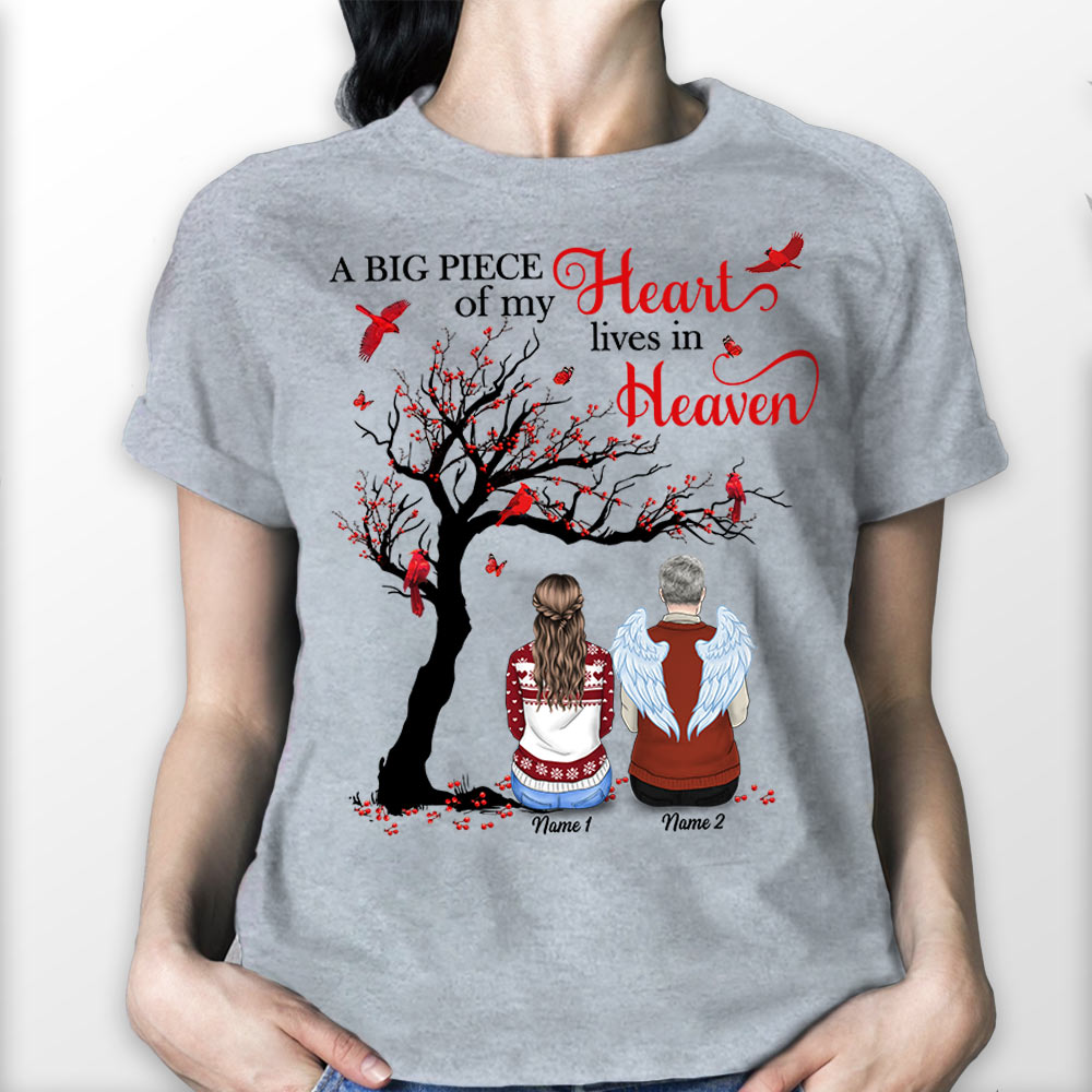 A Big Piece Of My Heart Lives In Heaven, Memorial Gift, Personalized Shirts