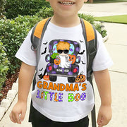 Grandma's Little Boo Truck Halloween Personalized Shirt For Kid