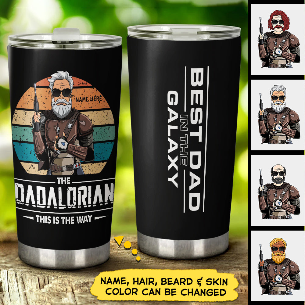 Personalized The Dadalorian This Is The Way Tumbler Gift For Dad