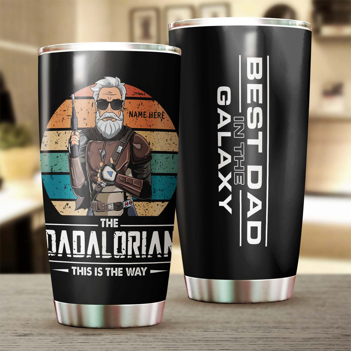 Personalized The Dadalorian This Is The Way Tumbler Gift For Dad